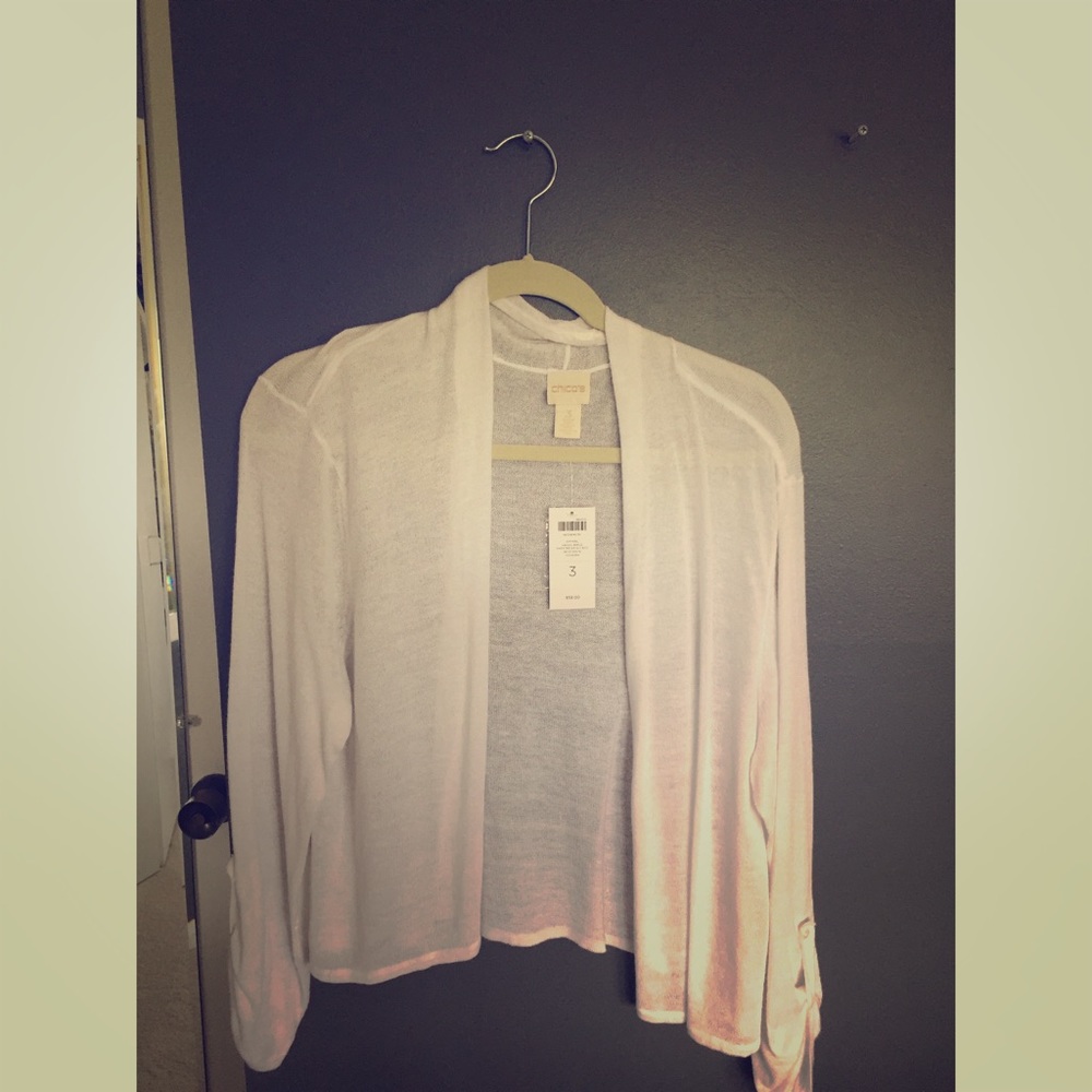 White cardigan (brand new)
